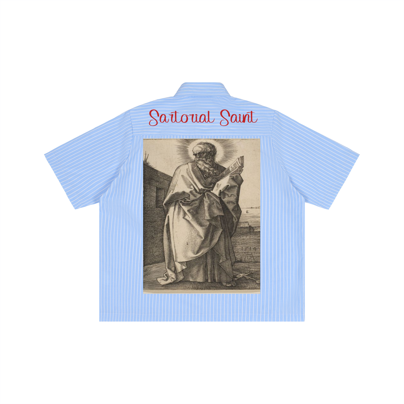 Striped Boxy Short Sleeve Shirt