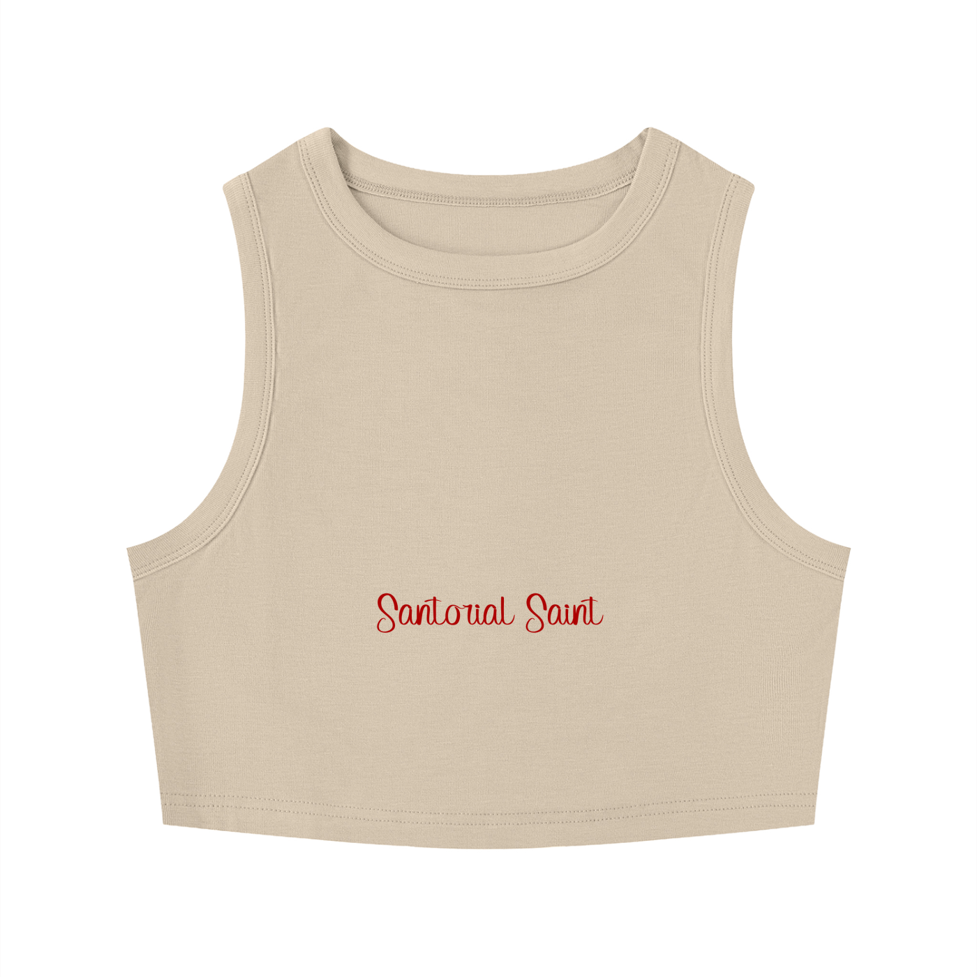 Women's Tight Crewneck Crop Tank Top