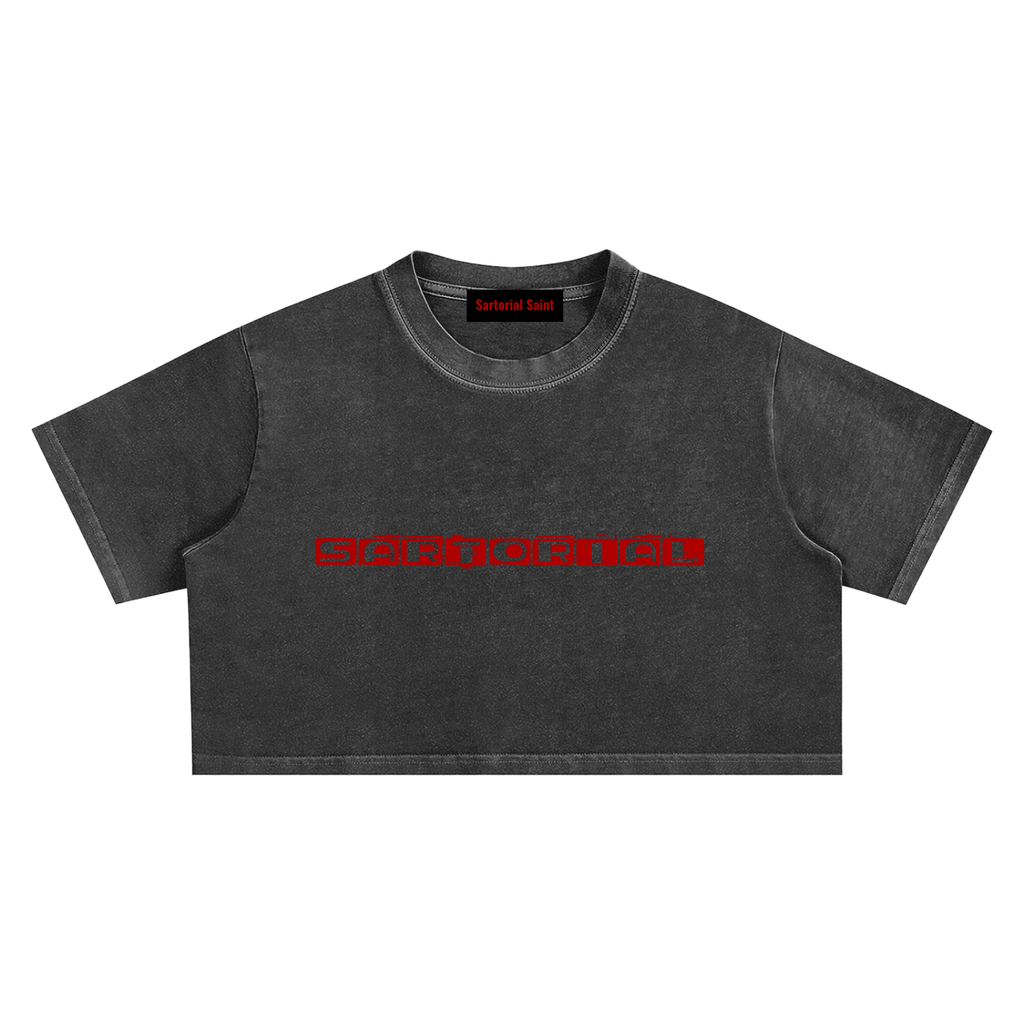 Snow Washed Crop Top