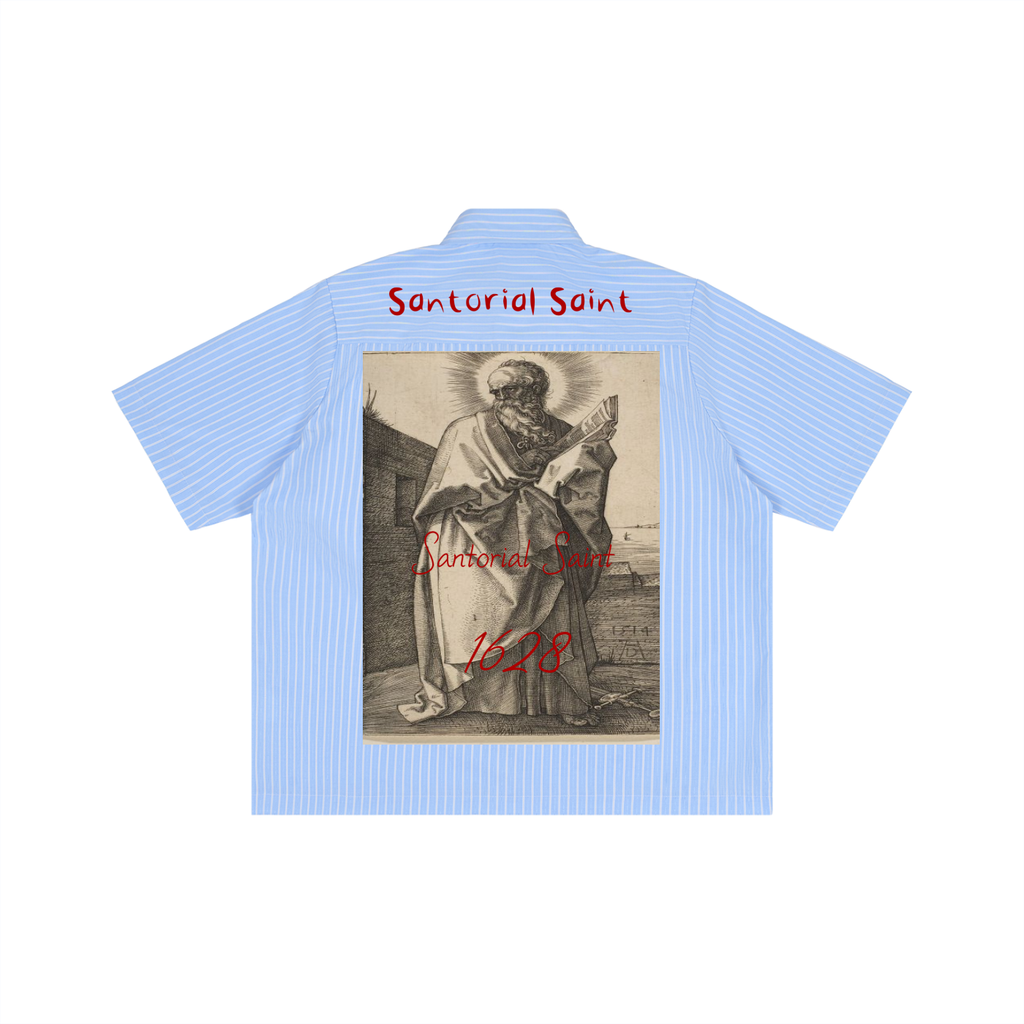 Striped Boxy Short Sleeve Shirt