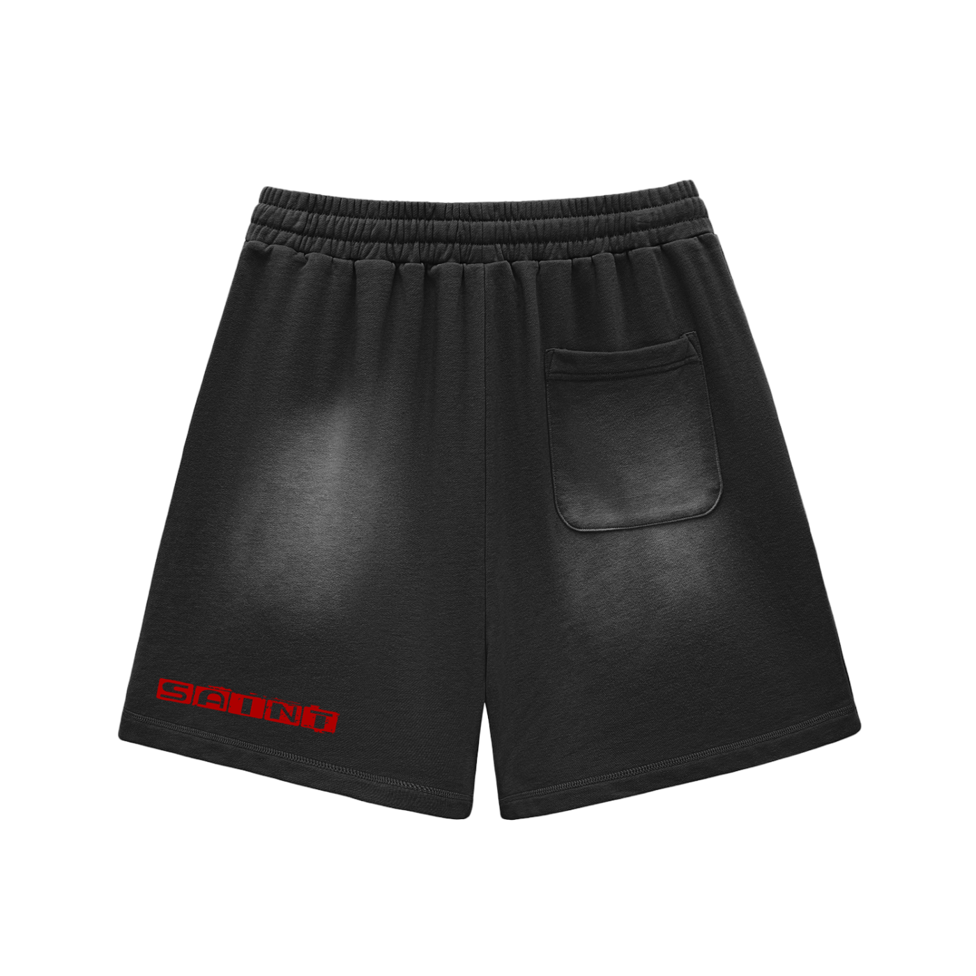 Sun Fade Raw Edge Cotton Shorts