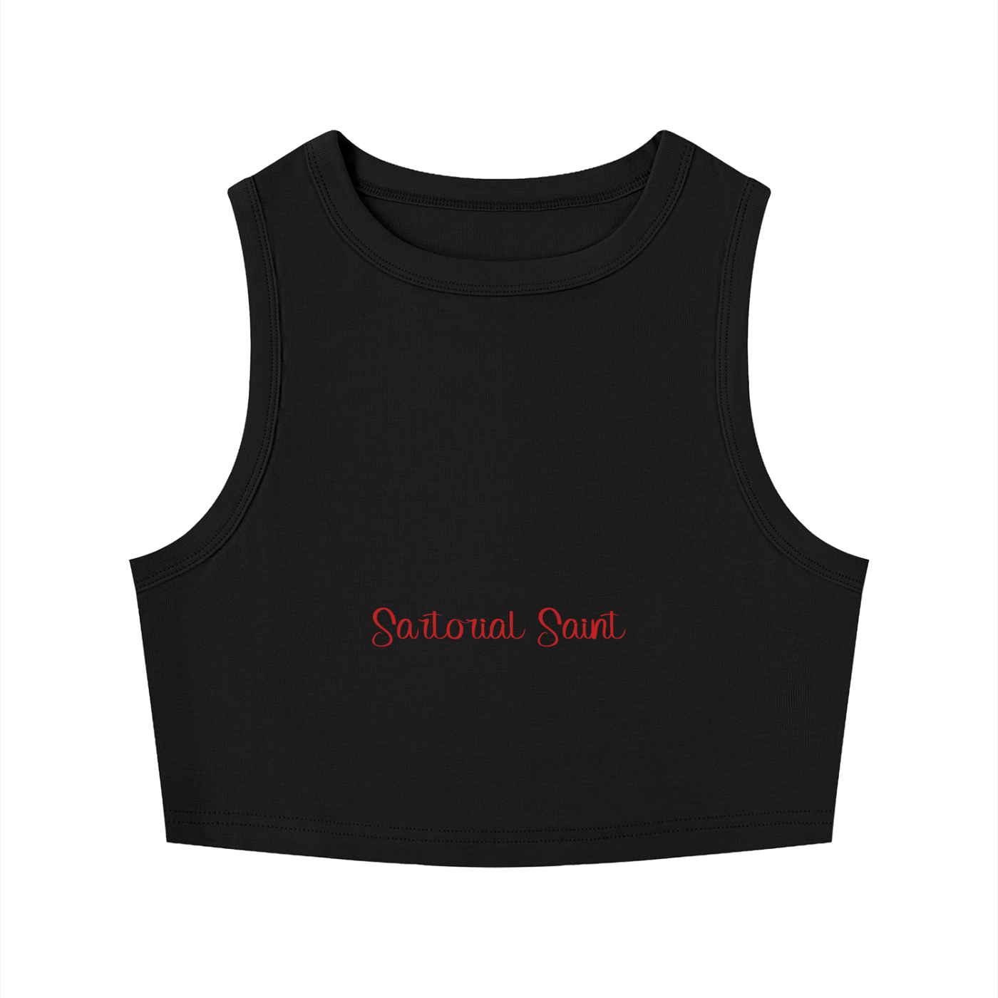 Women's Tight Crewneck Crop Tank Top