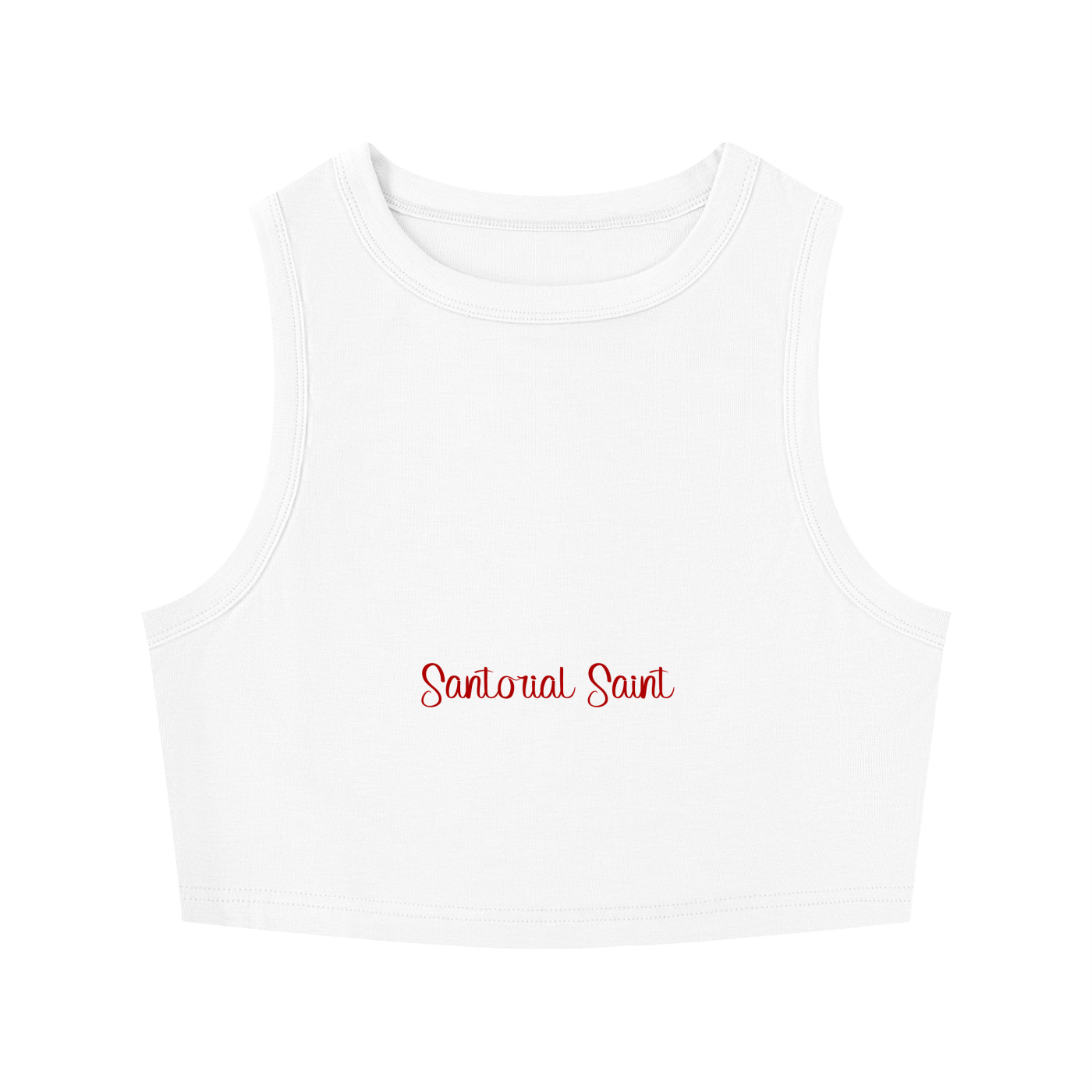 Women's Tight Crewneck Crop Tank Top
