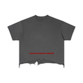 Vintage Wash Boxy Distressed Hem T-Shirt