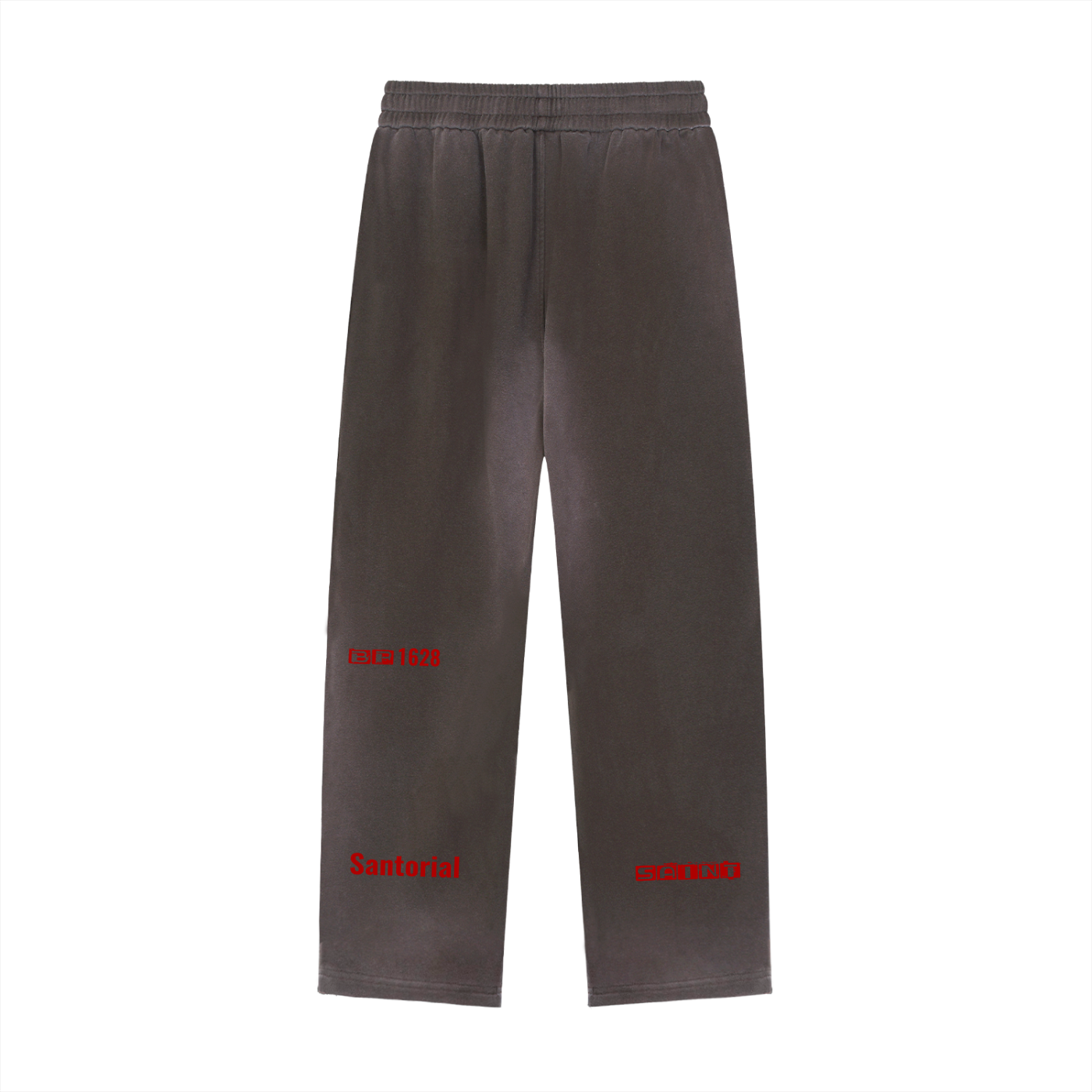 Sun Fade Raw Edge Straight-Leg Sweatpants