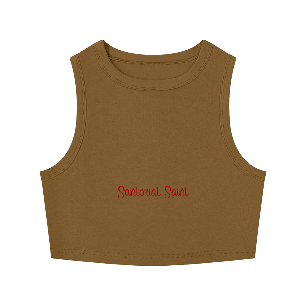 Women's Tight Crewneck Crop Tank Top