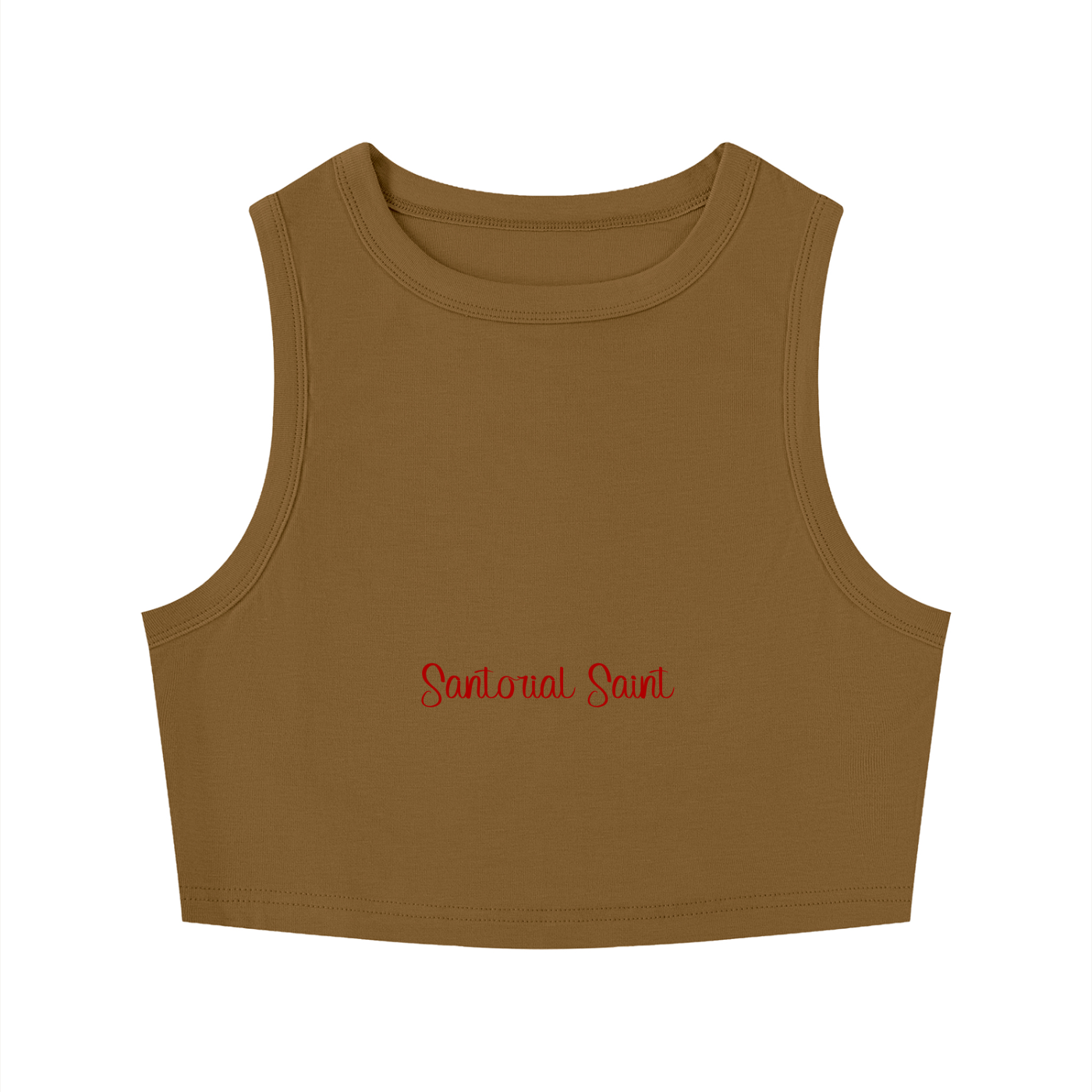 Women's Tight Crewneck Crop Tank Top