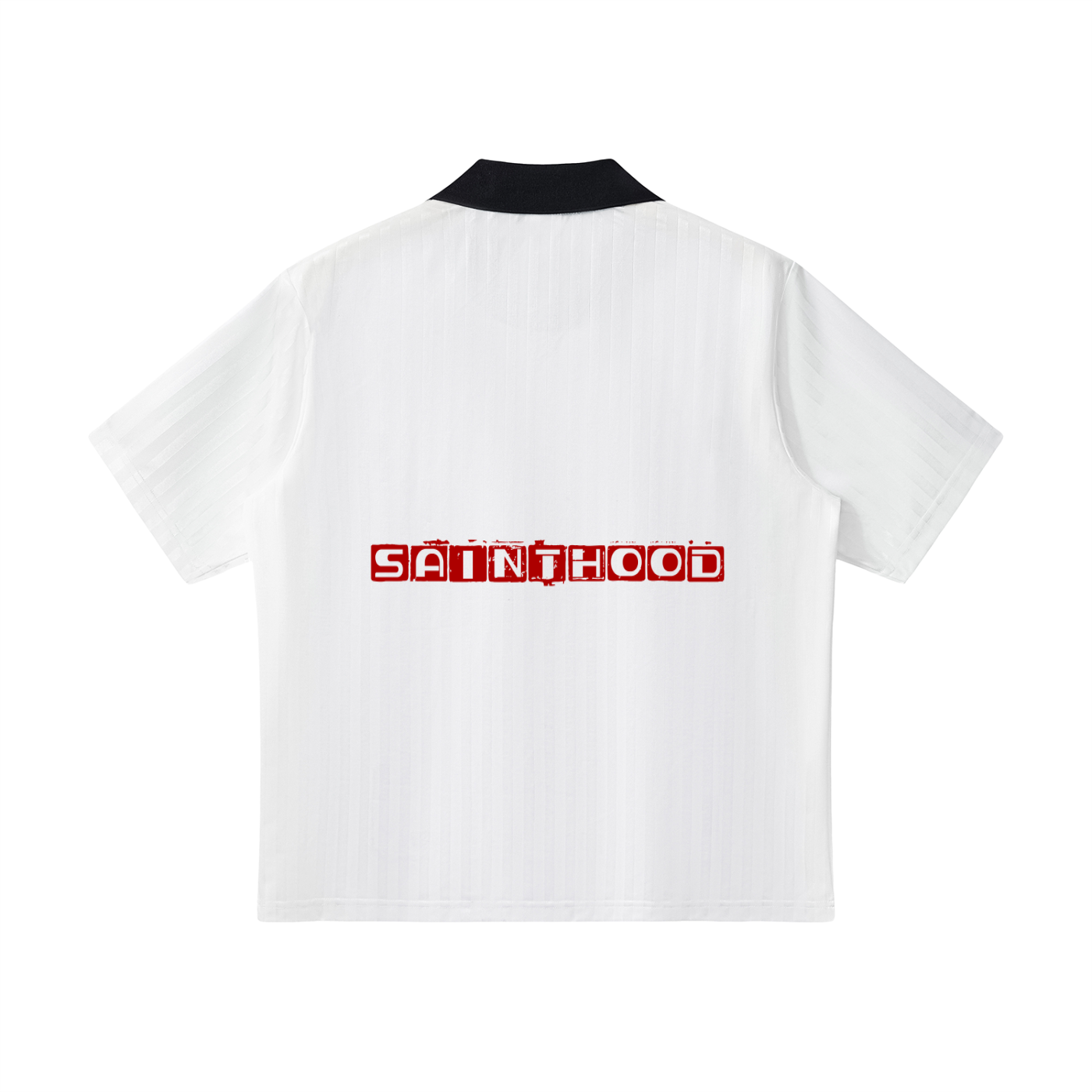 Contrast Collar Striped Soccer Jersey