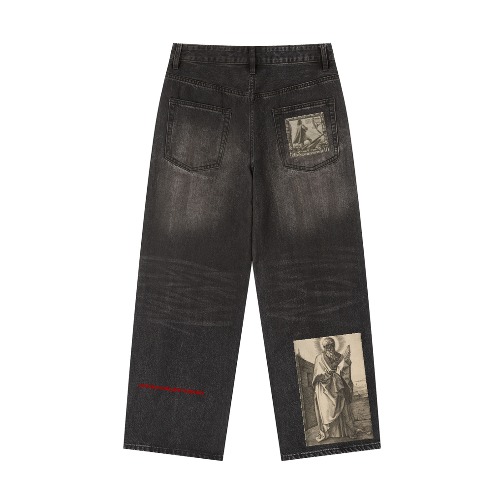Vintage Wash Heavyweight Denim Jeans