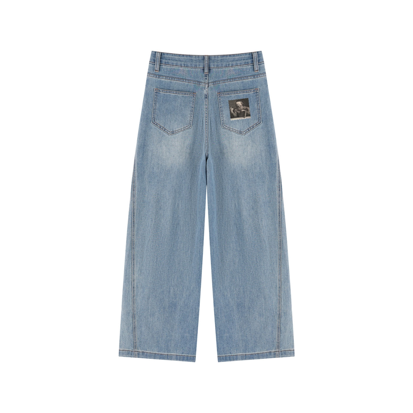 Women’s Vintage Wash High Rise Wide Leg Jeans