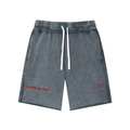 Unisex Mineral Wash Raw Edge Shorts