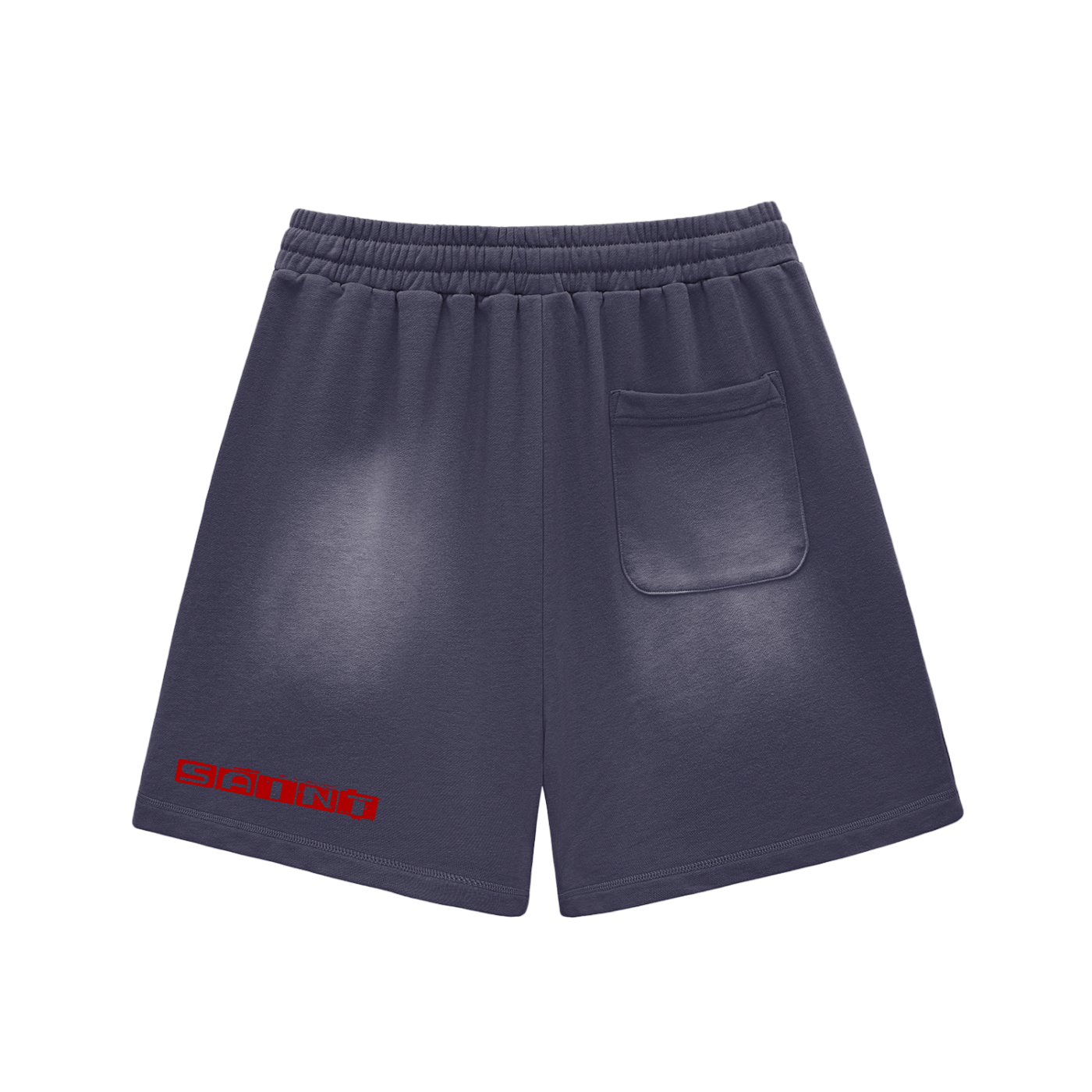 Sun Fade Raw Edge Cotton Shorts
