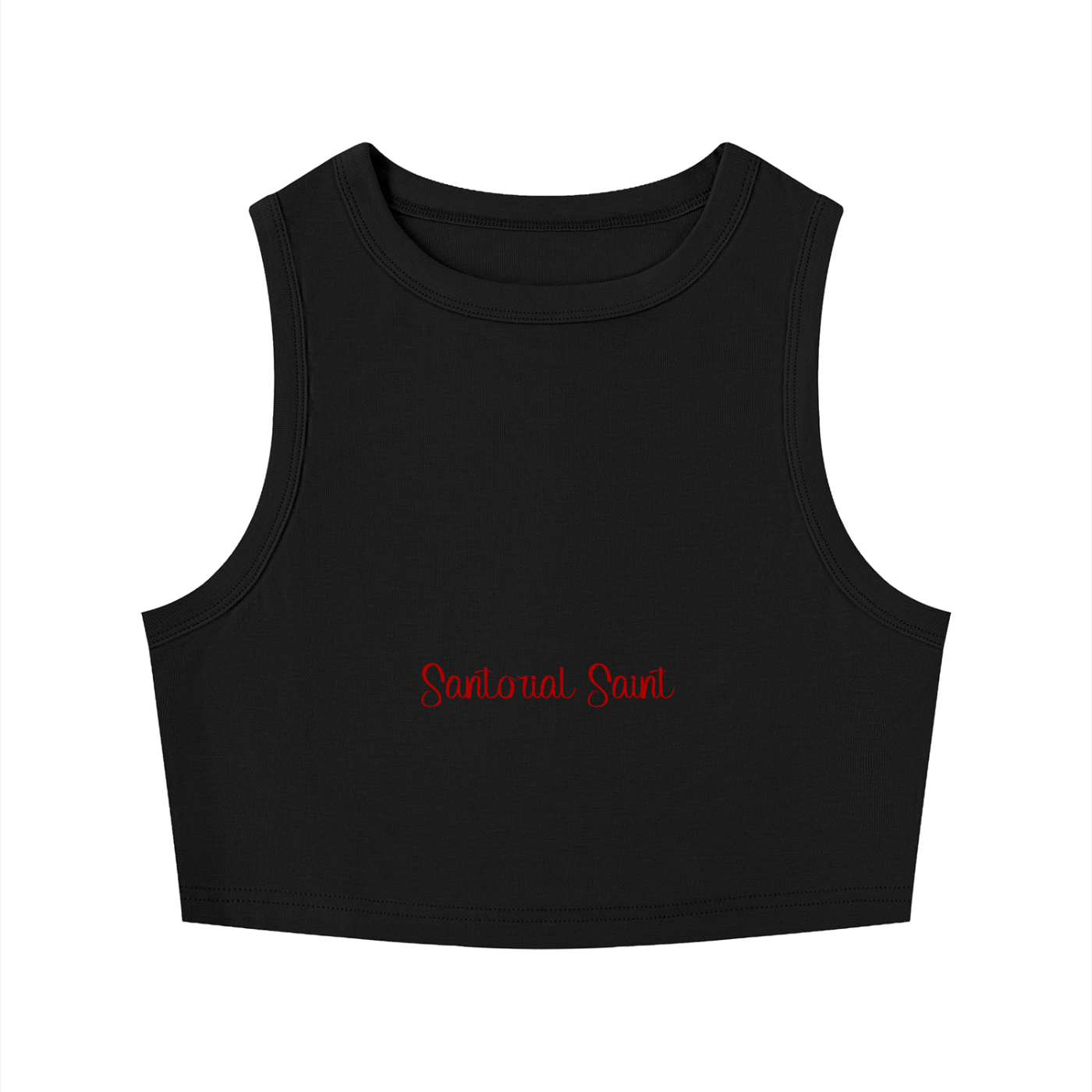 Women's Tight Crewneck Crop Tank Top