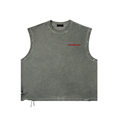 Distressed Grommet Eyelet Tank Top
