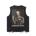 Snow Washed Raw-Hem Tank Top