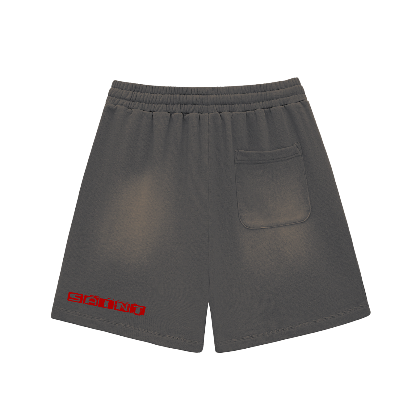 Sun Fade Raw Edge Cotton Shorts