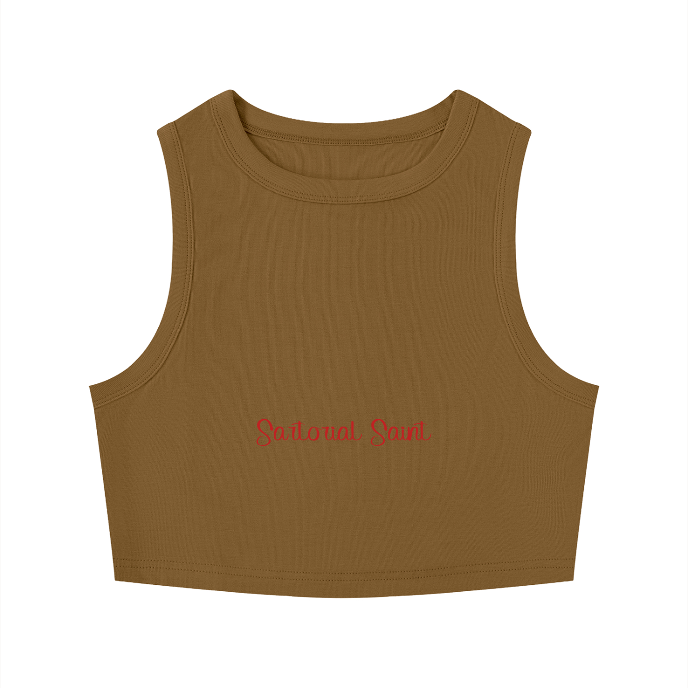 Women's Tight Crewneck Crop Tank Top